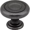Jeffrey Alexander 1-1/4" Diameter Gun Metal Bremen 1 Cabinet Knob 117DACM - alternate 1